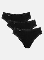 Sloggi 24/7 tre-pack trosor med spetsar i muddar, 